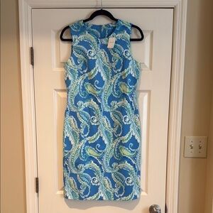 J. McLaughlin Belinda Sheath Mini Dress Sleeveless Crew Neck